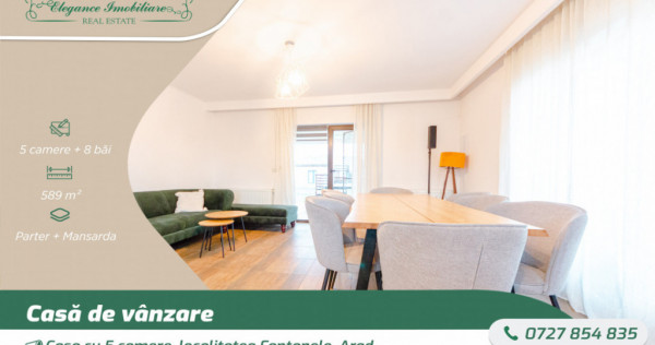 Casa cu 5 camere, localitatea Fantanele, Arad