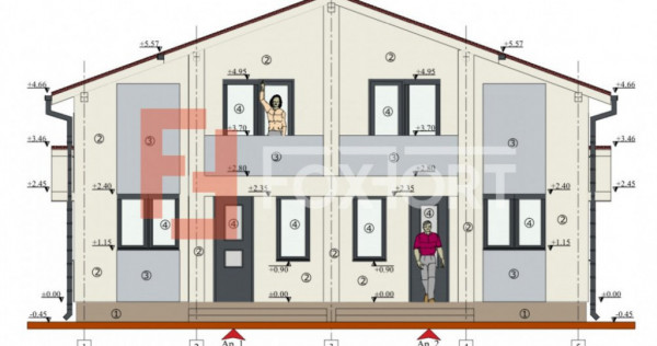 Duplex 3 camere, 2 bai - Mosnita, Toate utilitatile