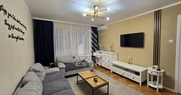 Apartament cu 3 camere, renovat, centrala proprie, zona C...