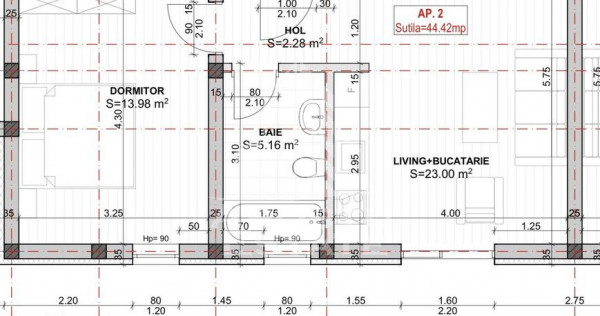 Apartament cu 2 camere, open space, zona Lidl din Giroc