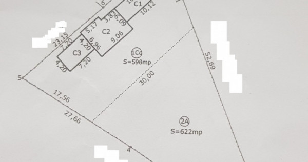 Teren cu Casa Demolabila Sat Praporgescu deschidere 52 ml