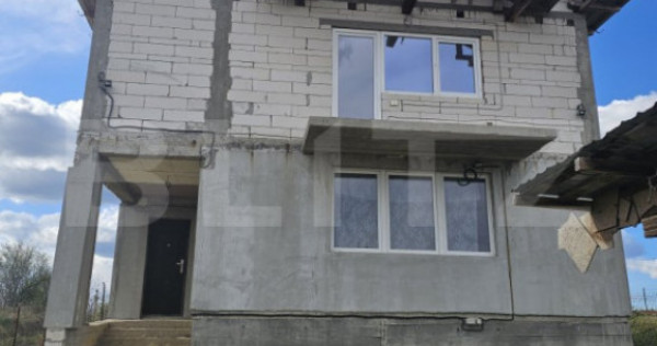 Casa la rosu/semifinisata, P+E, 139 mp utili, 523 mp teren,