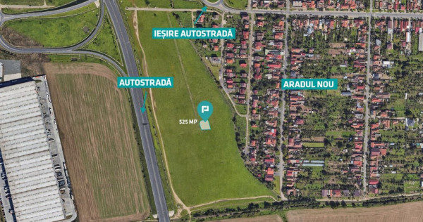 Teren cu PUZ servicii comerciale Aradul Nou