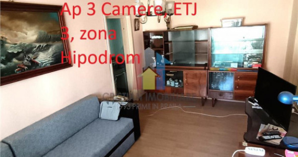 Ap 3 camere, ETAJ 3 conf I semid, Hipodrom