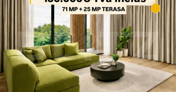 Apartament de vanzare cu 3 camere, 71 mp, zona Torontalului