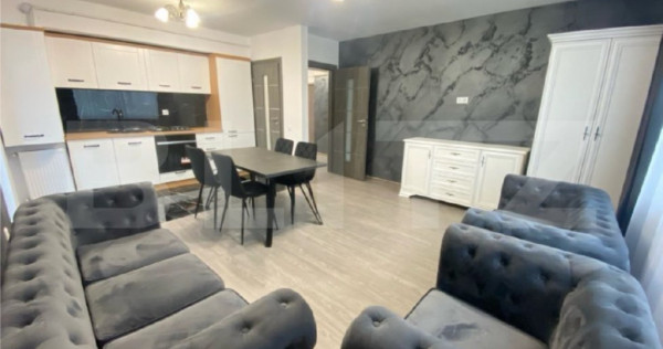 Apartament de 2 camere, 56mp, mobilat si utilat, zona Tatara