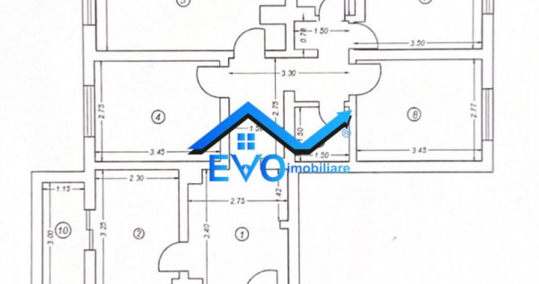 Apartament cu 4 camere de , parter, Dacia