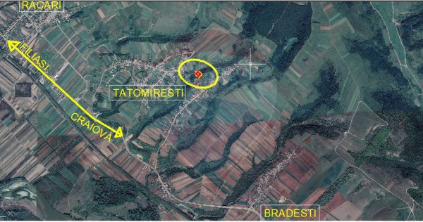 Teren/Padure 3,700mp / partial intravillan Tatomiresti