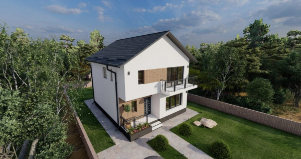 Vila individuala | P+1E | 4 camere | 3 bai | Teren 425 mp