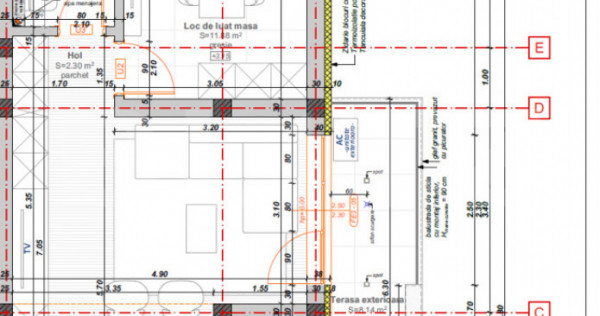 Apartament cu 2 camere, 46,23 mp + balcon 8,1 mp, zona Hotel