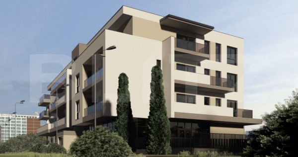 Apartament modern 2 camere, bloc NZEB, 51 mp, zona Terra