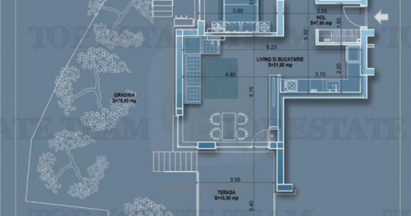 Apartament 3 camere cu terase si gradina, adiacent metrou Ob