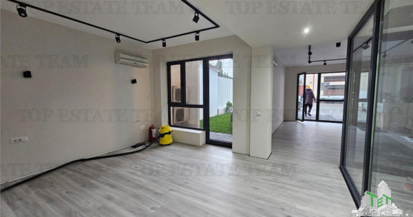 Spatiu comercial nou, premium, terasa/gradina 10 mp, Popesti