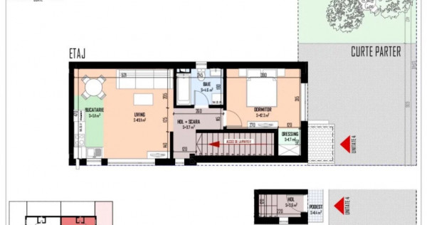 Apartament de vanzare|2camere|curte proprie|2 locuri parcare