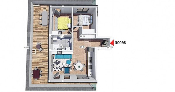 Comision 0!Apartament 2 camere, confort sporit,Bloc Nou,Petr