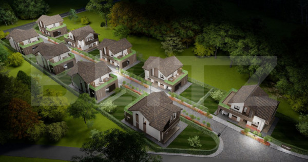 Ansamblu rezidential de 7 case individuale, zona rezidential