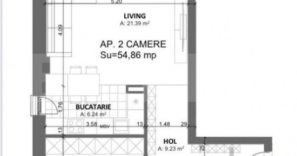 Apartament cu 2 camere Timișoara Nord- Cal. Totontalului