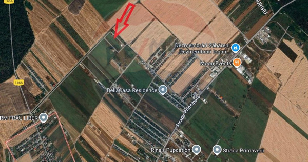 Teren lotizat 4,650mp Sabareni / Strada Cereanca