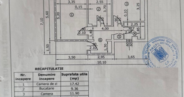 Republicii zona Mega Image 2 camere etaj 3 din 4