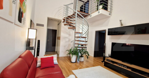 Penthouse modern cu 4 camere, 3 băi, 108mp cu parcare și b