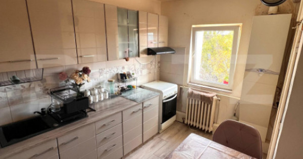 Apartament 3 camere, 66 mp, garaj, 2 balcoane, zonă linișt