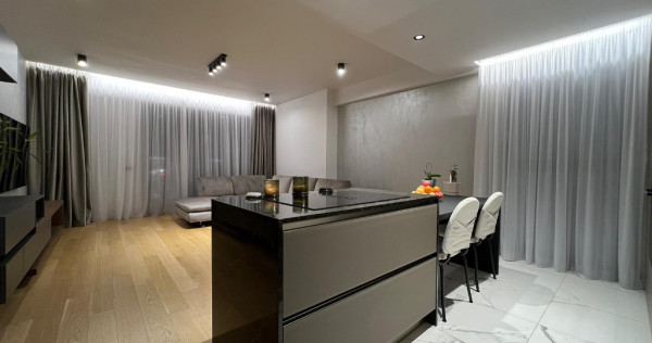 3 camere LUX mobilat/utilat ONE HERASTRAU TOWERS etaj 5 vedere libera