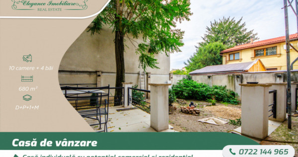 Casă individuală cu potențial comercial și rezidențial,