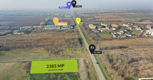 Vanzare | Teren industrial | 2385 MP | Apa Curent Canal |...
