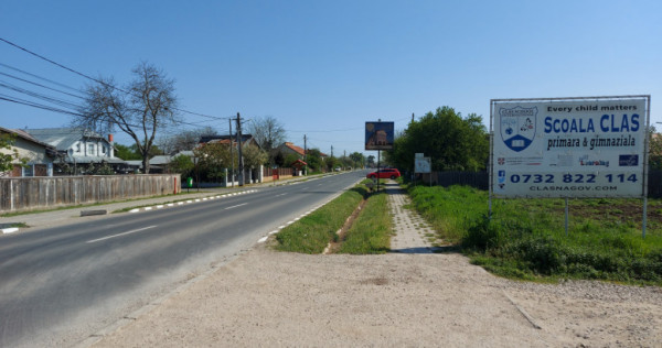 Teren 1.570mp la strada principală, dublă deschidere, Ciof