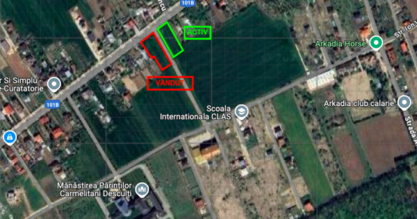 Teren 1.570mp la strada principală, dublă deschidere, Ciof
