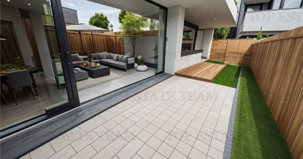 Studio cu gradina de in Nord/ Aproape de centura intr-un co