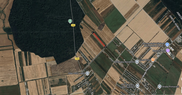 Teren Sabareni langa padure 10 minute pana in Bucuresti 6800mp