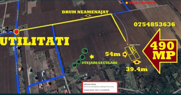 Păcurari, Platoul Beldiman, teren 490 mp intravilan, pret negociabil