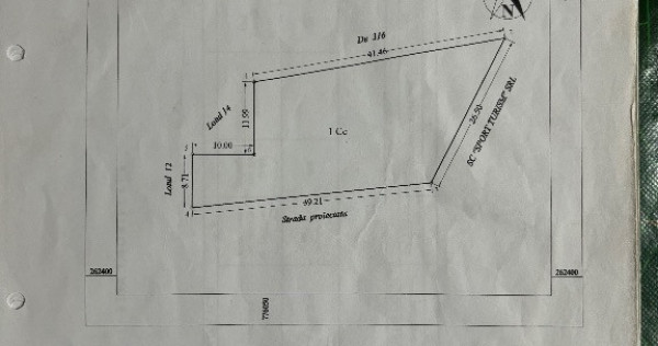 Teren intravilan &icirc;n Com. Albești 808mp