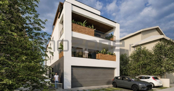 4 camere cu terasa de 22 mp, 3 bai, etaj 1/3, FINISAT MOD...