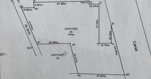 Teren intravilan 4.732 mp de vanzare Podari Livezi