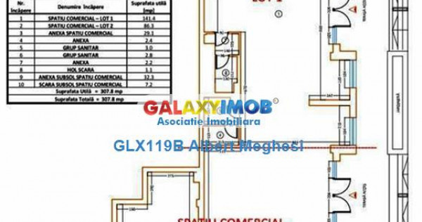 Spatiu comercial 200 mp Sisesti