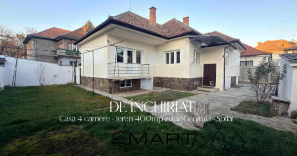 Casa 4 camere 130mp+400mp teren zona Spitalul Judetean
