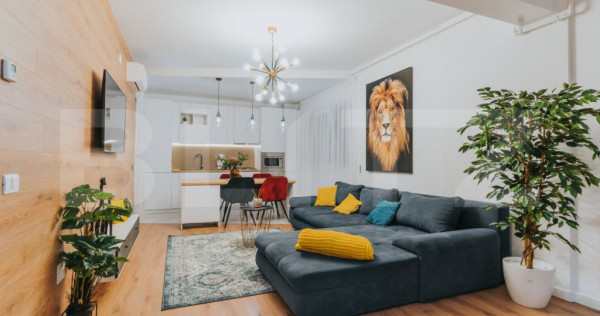 Apartament 3 camere, ultracentral | Mobilat lux | Bloc nou b