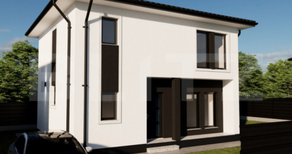 Casa moderna, materiale premium, 150 mp construiti, zona rez