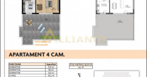 Penthouse - 4 camere 2 bai - 2 Terase - 10 min Metrou Aparat