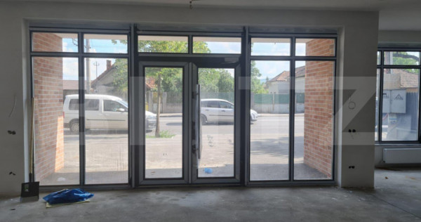 Spatiu comercial, 250 mp, vizibilitate excelenta, 4 parcari,