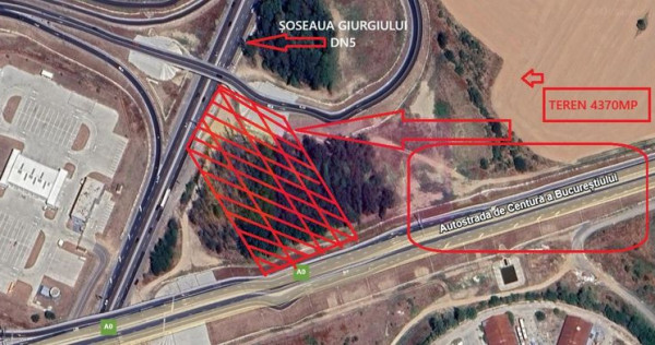 Teren la Joncțiunea dintre A0 și DN5