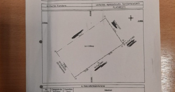 Teren intravilan Plataresti 1500 mp 20 km distanta de Bucuresti