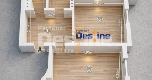 Ocazie Apartament 2 camere decomandat Copou Etaj, Parcare