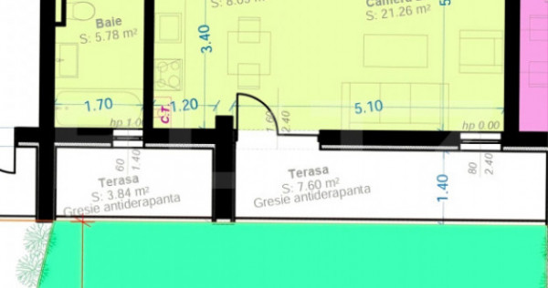 Studio Modern | Terasă 46 mp | Zona Aradului