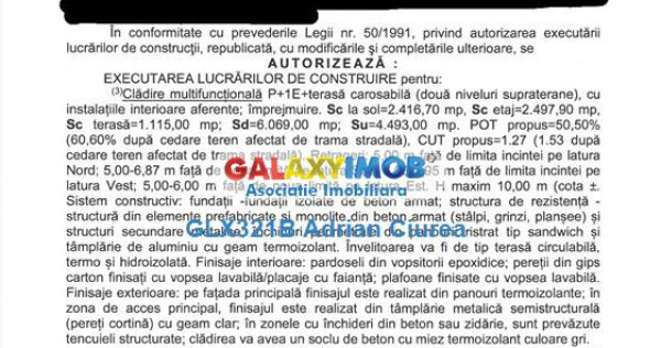 Centura | DN 1 | Odaii | 4785mp | Autorizatie Construire | U