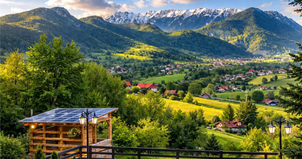 FILM! Rezidenta Pensiune montana, vedere panoramica, Bran,