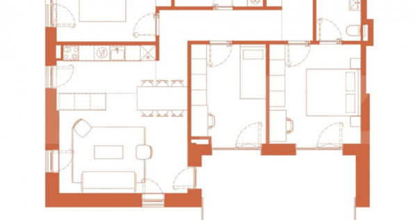 Comision 0! River by Hexagon, Apartament 4 camere, 86.2 MP,