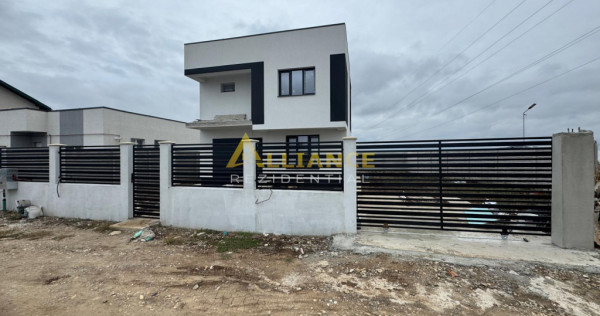 Casa noua, moderna - 3 dormitoare, 2 bai, teren 350 mp